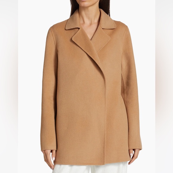 Saks Fifth Avenue Camel Trench Coat - Picture 3 of 4